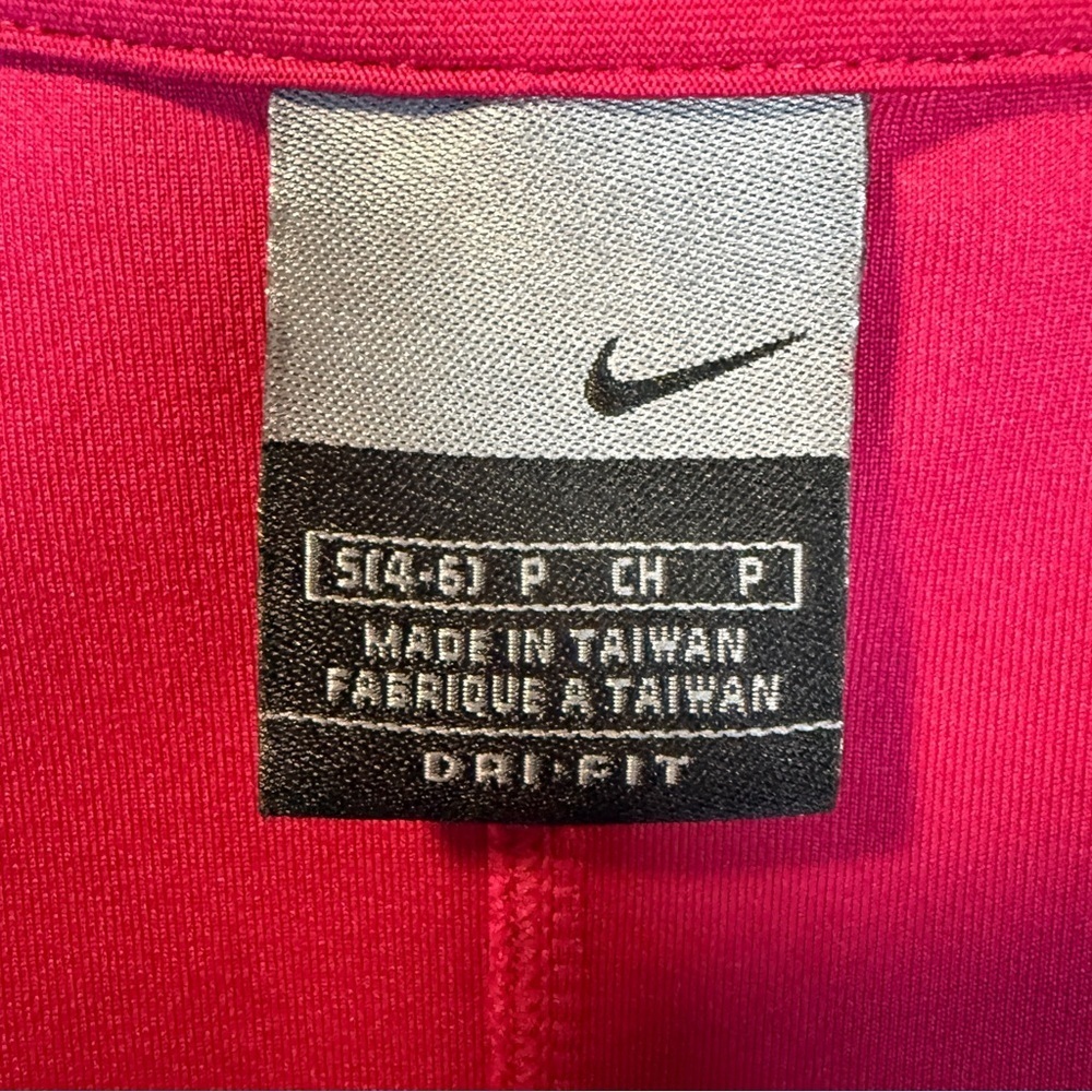 Nike Raspberry Red Dri-Fit Zip-Up Track Jacket | Size Small - Picture 7 of 9